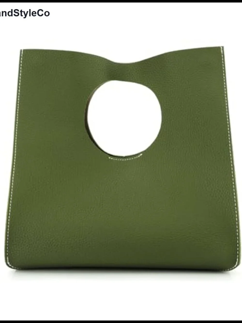 HOXIS Vintage Minimalist Soft PU Leather Handbag Clutch Small Tote